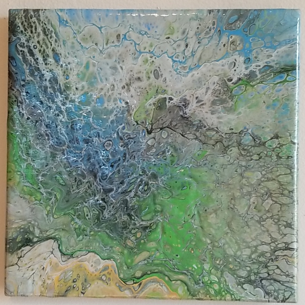 Handpainted abstract painting